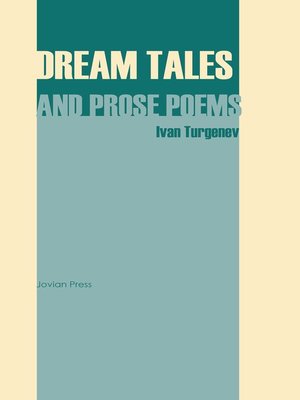 cover image of Dream Tales and Prose Poems